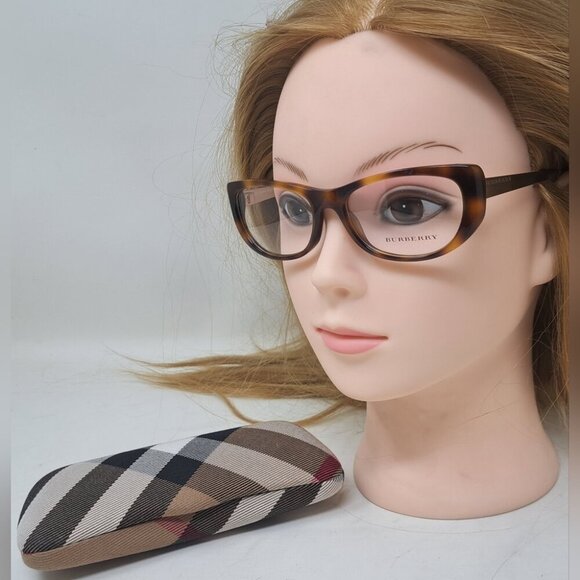 NWT Burberry Women's Frames Eye Glasses Havana Full Rim Italy B2168 51-16-135 - Picture 1 of 16